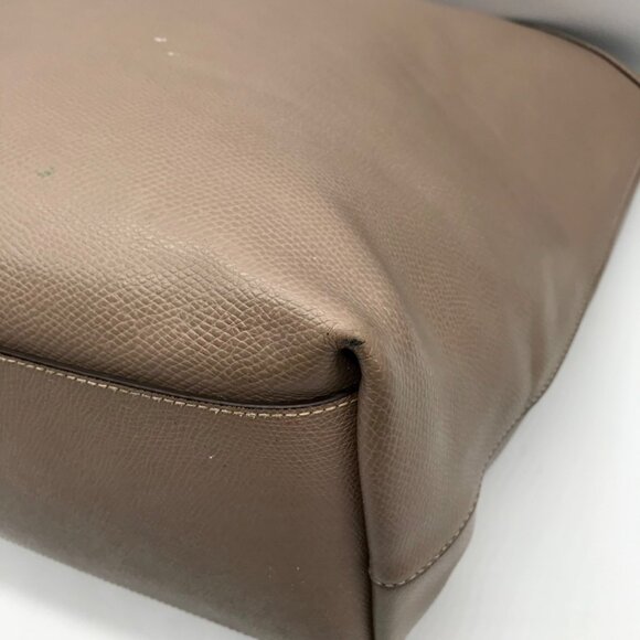 Coach Taupe Pebbled Leather City Tote Bag - Picture 6 of 11